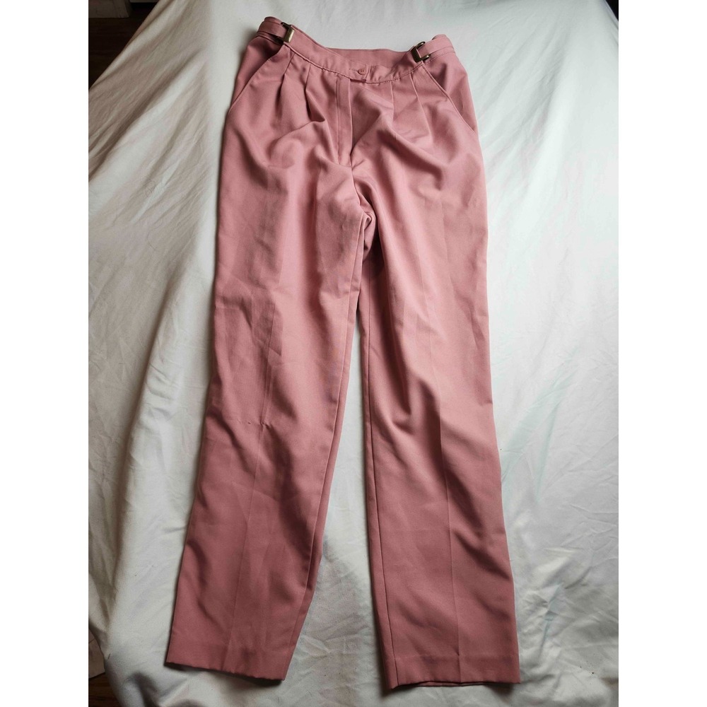Vtg 90s Allison Daley Dress Pants Womens 8 Pink Office Siren Grandmacore Y2K